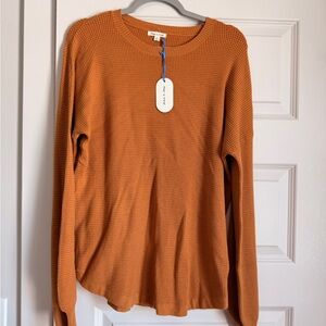 Brand new! Carmel textured sweater. Large